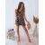 Black floral women's dress Rossa
