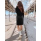 Moteriška juoda suknelė su gobtuvu Margaret JS/YS10005/3