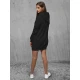 Moteriška juoda suknelė su gobtuvu Megan JS/YS10003/3