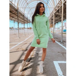 Moteriška mėtinė suknelė su gobtuvu Margaret