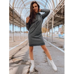 Moteriška pilka suknelė su gobtuvu Margaret