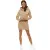 Megan Women's Taupe Dress with Hood