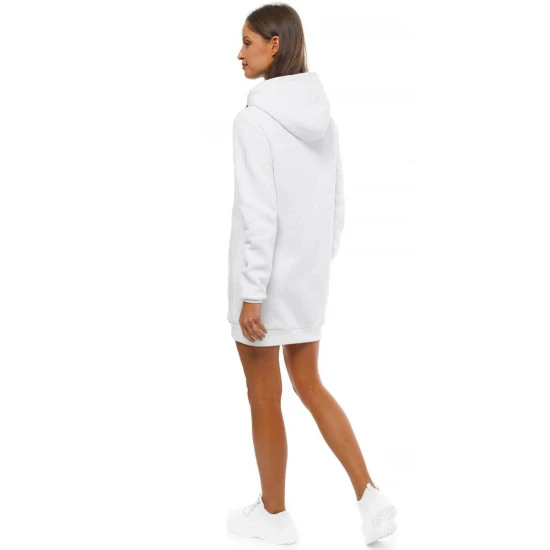 Moteriška balta suknelė su gobtuvu Megan JS/YS10003/1