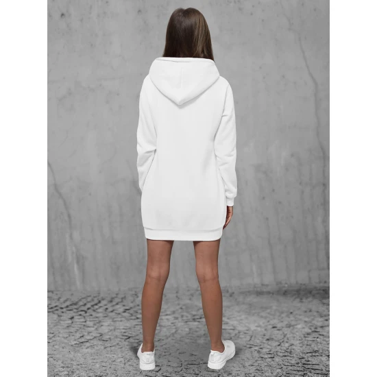 Moteriška balta suknelė su gobtuvu Megan JS/YS10003/1