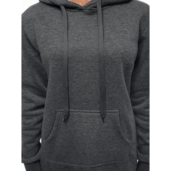 Moteriška tamsiai pilka suknelė su gobtuvu Megan JS/YS10003/5