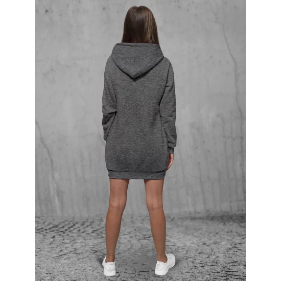 Moteriška tamsiai pilka suknelė su gobtuvu Megan JS/YS10003/5