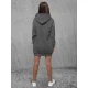 Moteriška tamsiai pilka suknelė su gobtuvu Megan JS/YS10003/5