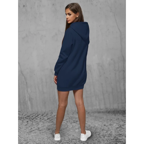 Moteriška tamsiai mėlyna suknelė su gobtuvu Megan JS/YS10003/25