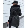 Juoda moteriška striukė su juodu kailiu Arctic TY3986