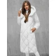Balta moteriška dygsniuota žieminė striukė Coco JS/5M3173/281