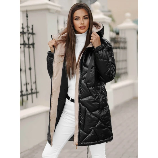 Juoda žieminė striukė Luter JS/5M3189/392Z