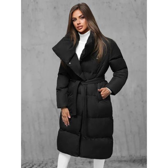 Moteriškas juodas paltas Korper JS/M737/392