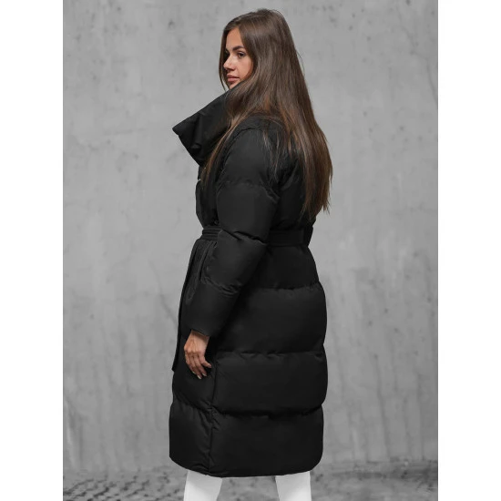 Moteriškas juodas paltas Korper JS/M737/392