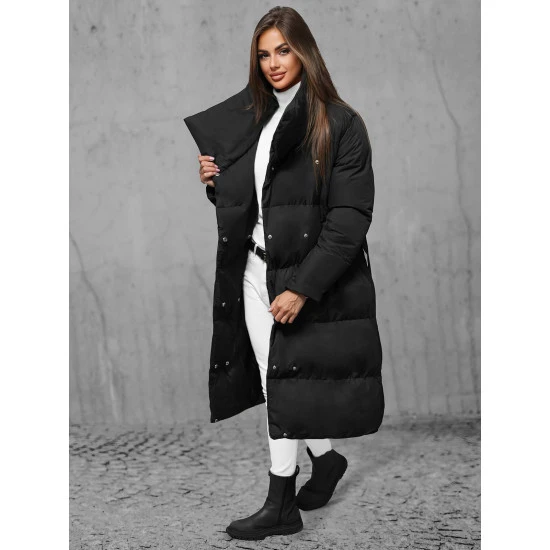 Moteriškas juodas paltas Korper JS/M737/392