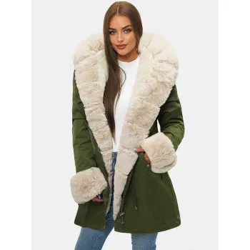 Зелёная женская куртка Moly