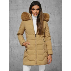 Smėlio spalvos moteriška žieminė striukė Tamira