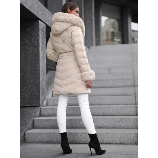 Striukė smėlinė su kailiu Dorter JS/5M3156/254