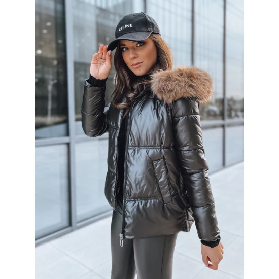 Juoda moteriška striukė Sparkle TY3953