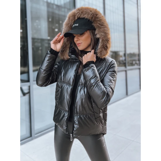 Juoda moteriška striukė Sparkle TY3953