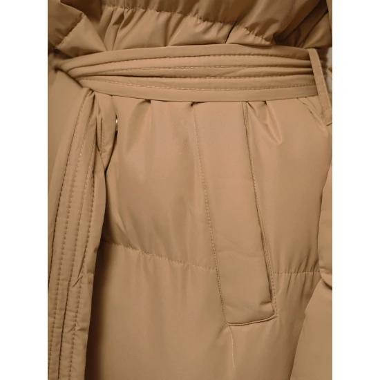 Moteriškas rudas paltas Korper JS/M737/84