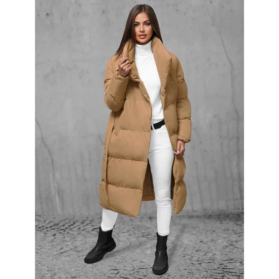 Moteriškas rudas paltas Korper JS/M737/84