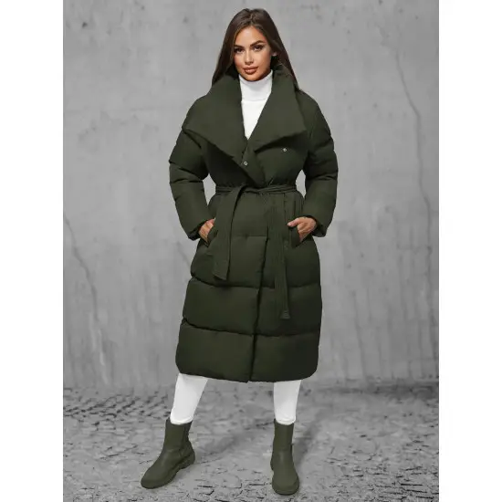 Moteriškas chaki paltas Korper JS/M737/136