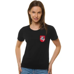 Moteriški juodi marškinėliai HERBAS
