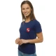 Moteriški tamsiai mėlyni marškinėliai HERBAS JS/SD211