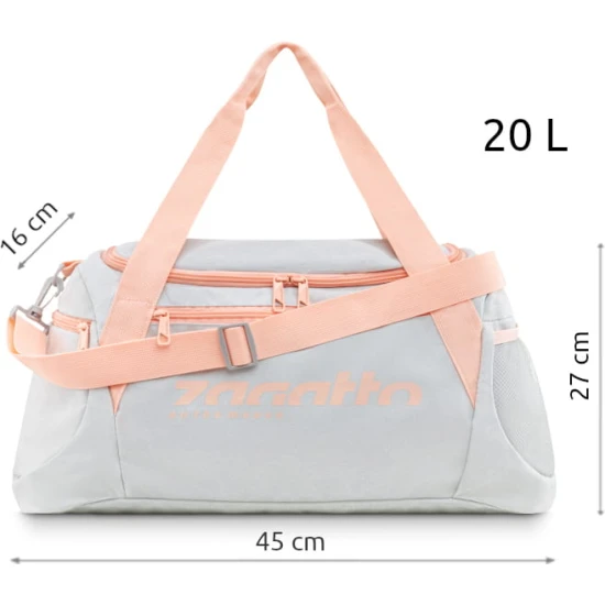 Pilkas sportinis krepšys Peker ZG820