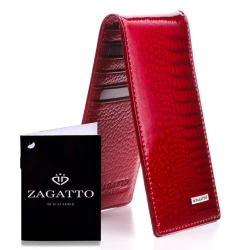 Moteriška raudonos spalvos kortelių dėklas Annerie