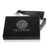 Akcija BETLEWSKI® odinis kreditinės kortelės dėklas (raudonas) BE-08 Premium
