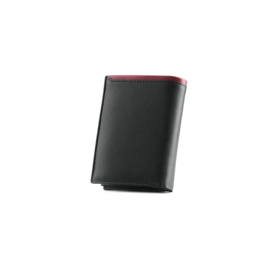Vyriška piniginė iš natūralios odos Simal (su raudona detale) ZG-N4-F9 Premium