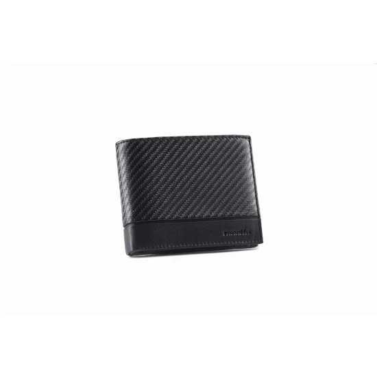 Vyriška piniginė iš natūralios odos Carbon (juoda) ZG-N992-F7 Premium