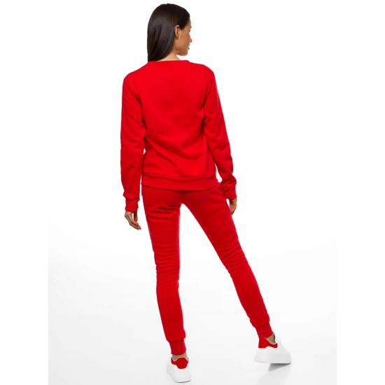 Raudonas moteriškas rinkinys su gobtuvu Lietuva 07 - AY0470