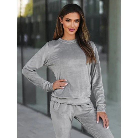 Veliūrinis komplektas pilkas Monar