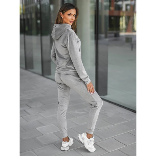 Pilkas veliūrinis komplektas Peril