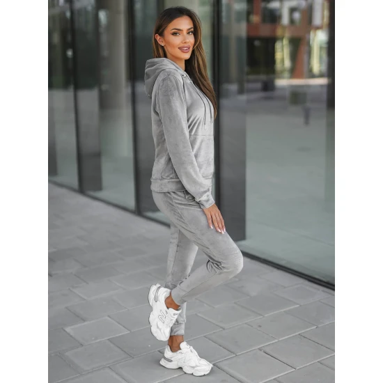 Pilkas veliūrinis komplektas Peril