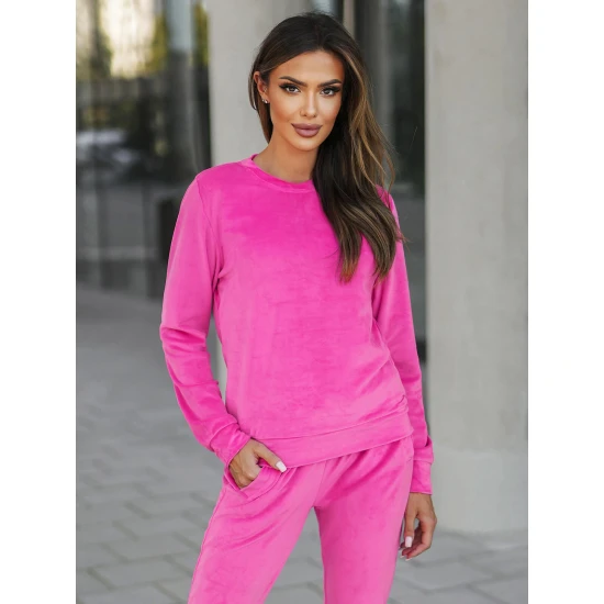 Veliūrinis komplektas tamsiai rožinis Monar O/8C1173/19