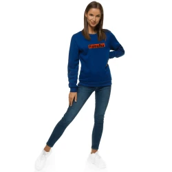 Moteriškas tamsiai mėlynas džemperis Fainulka