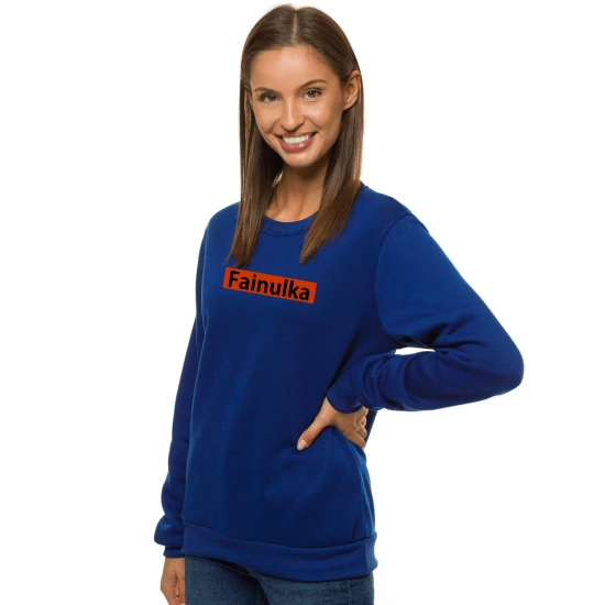 Moteriškas tamsiai mėlynas džemperis Fainulka JS/W01