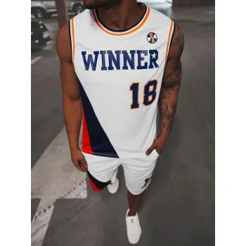 Белый мужской спортивный костюм Winner