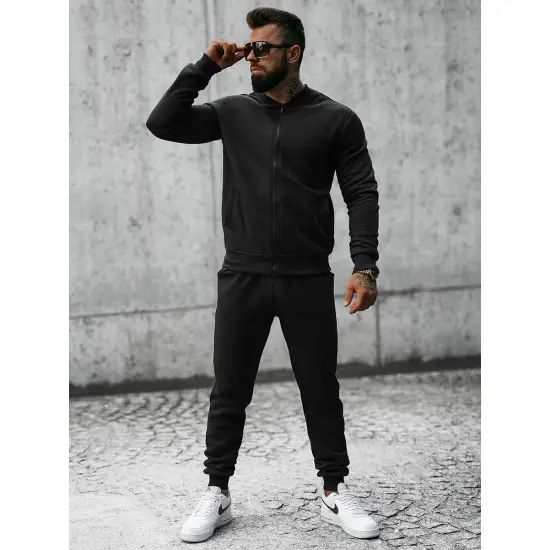 Vyriškas juodas sportinis kostiumas Nanuk JS/8C76/3