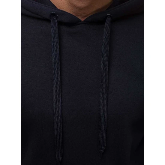 Tamsiai mėlynos spalvos vyriškas džemperis su gobtuvu Buvoli JS/2009