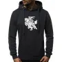 Black men's hooded sweatshirt Vytis