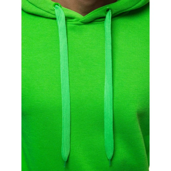 Žalios spalvos vyriškas džemperis su gobtuvu Buvoli JS/2009