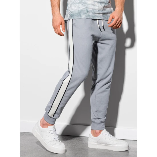 Vyriški pilkos spalvos laisvalaikio kelnės Libam P947