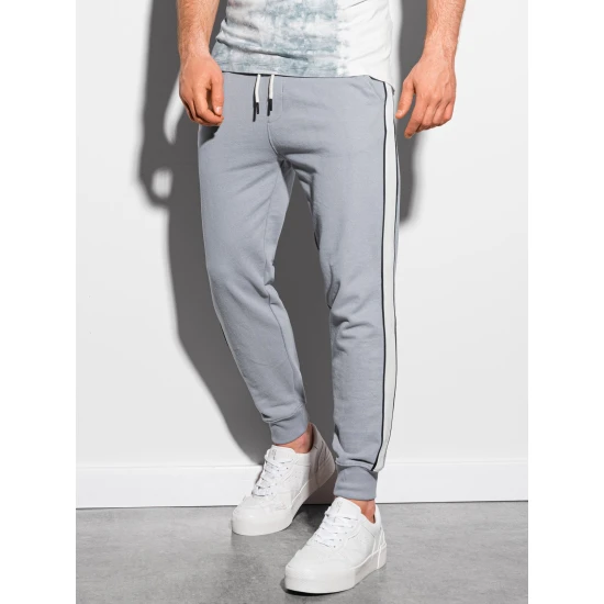 Vyriški pilkos spalvos laisvalaikio kelnės Libam P947