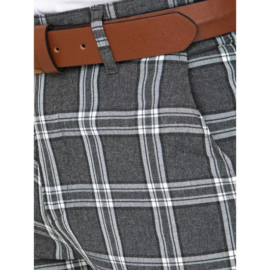 Vyriškos klasikinės tamsiai pilkos kelnės Rinos UX3776