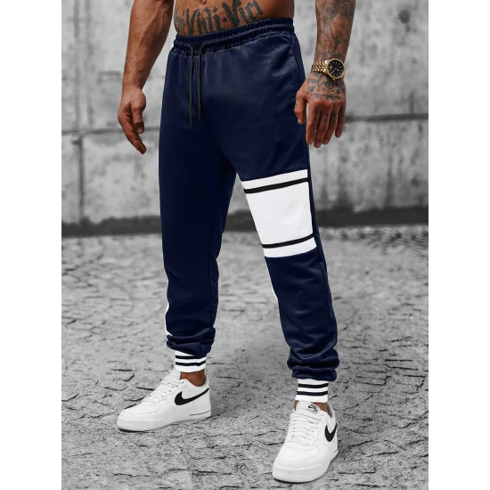 Tamsiai mėlynos laisvalaikio kelnės vyrams Bomet JS/8K179