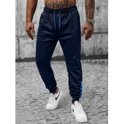 Tamsiai mėlynos laisvalaikio kelnės vyrams Virot